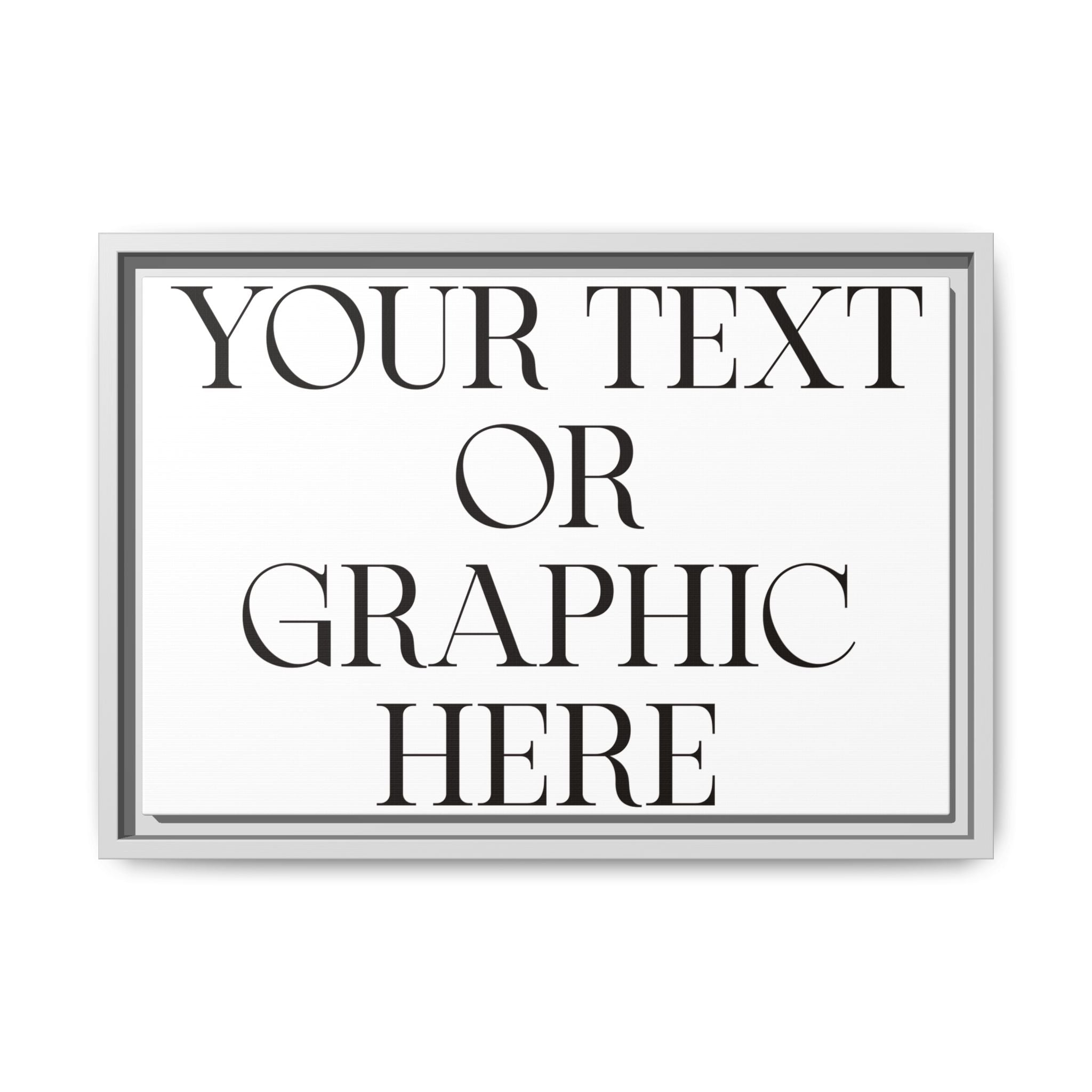 Custom Personalized Framed Canvas Print