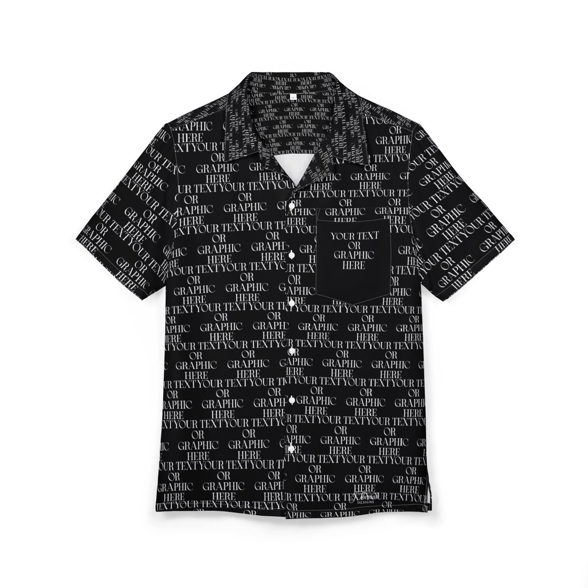 Custom Personalized "All-Over Print" Button-Down Shirt