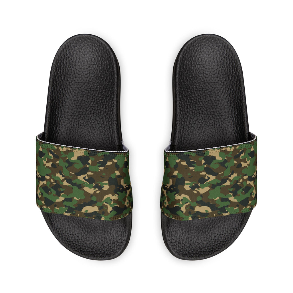 "All-Over Print" - Green Camo Men's Removable-Strap Sandals