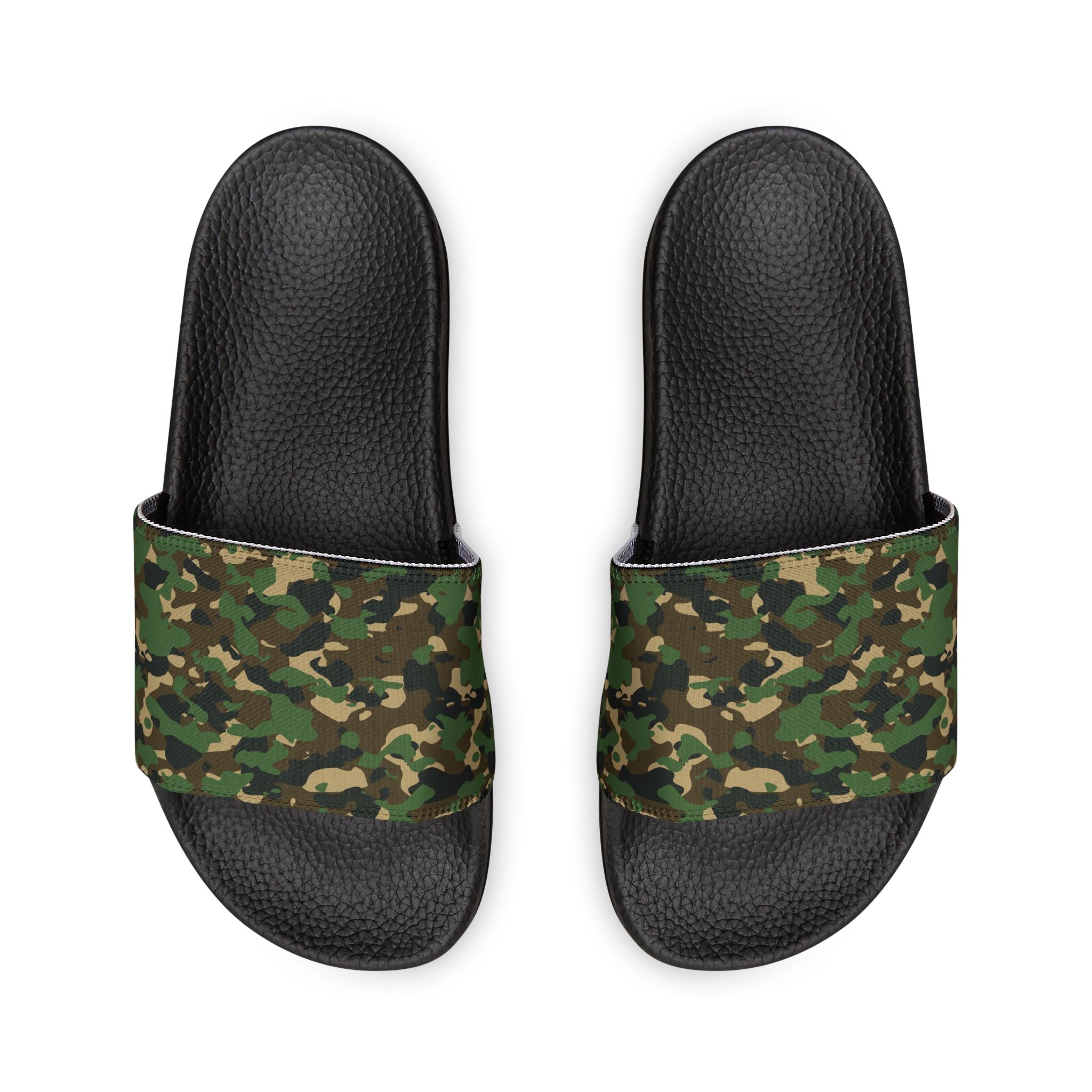 "All-Over Print" - Green Camo Men's Removable-Strap Sandals