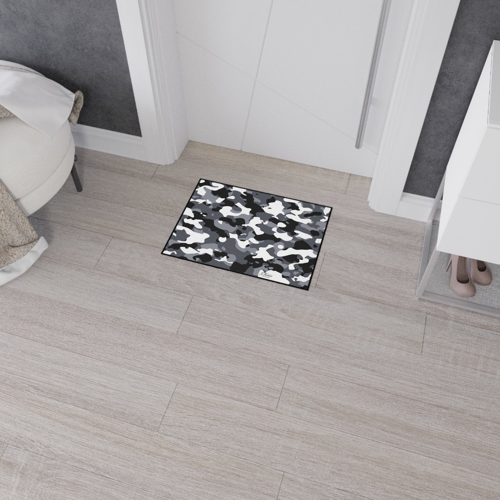 Heavy Duty Floor Mat – Gray Camo