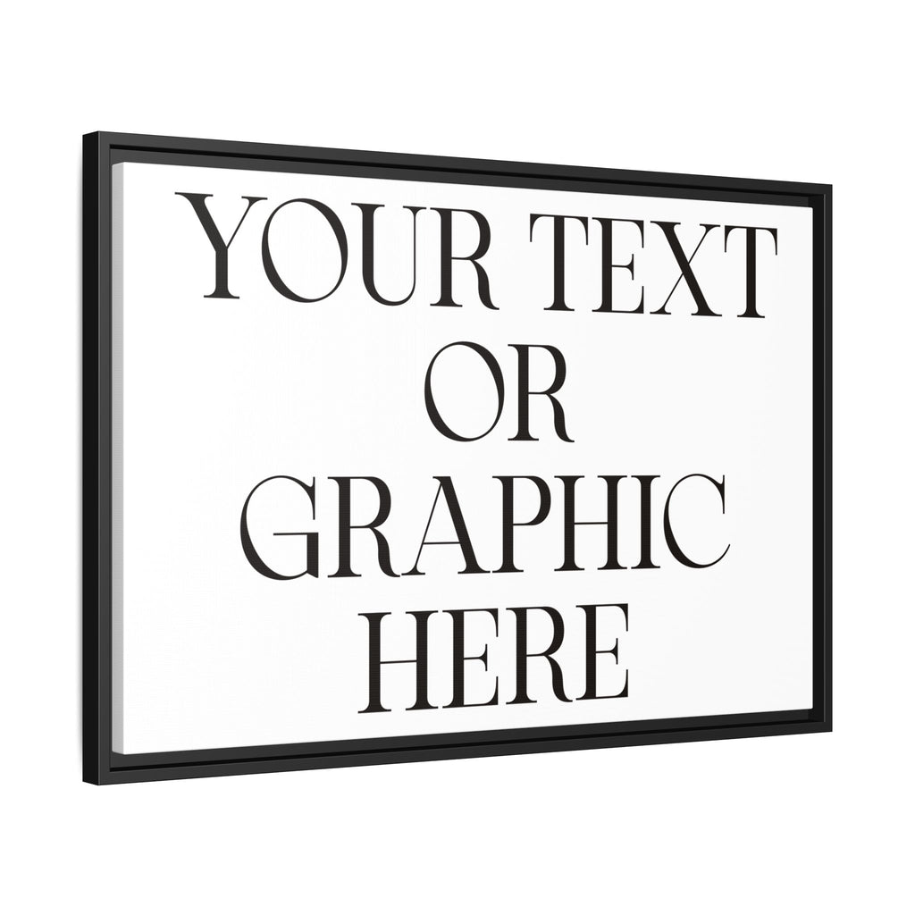 Custom Personalized Framed Canvas Print