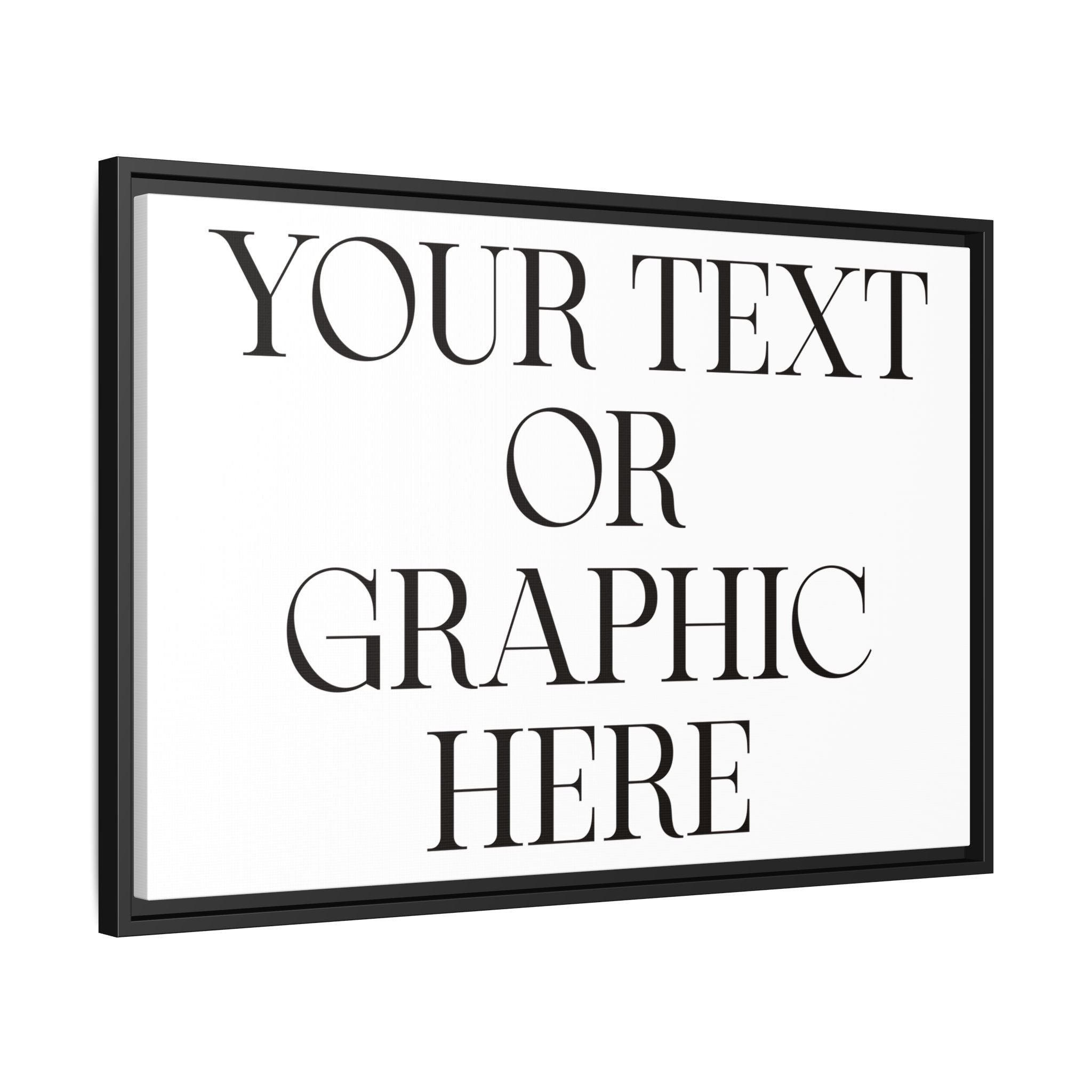 Custom Personalized Framed Canvas Print