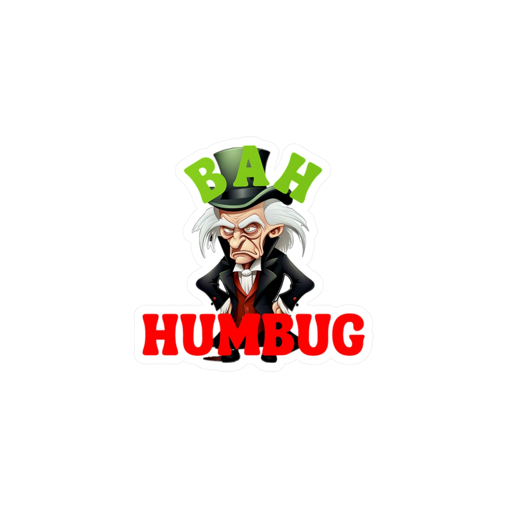 Bah Humbug Vinyl Decal
