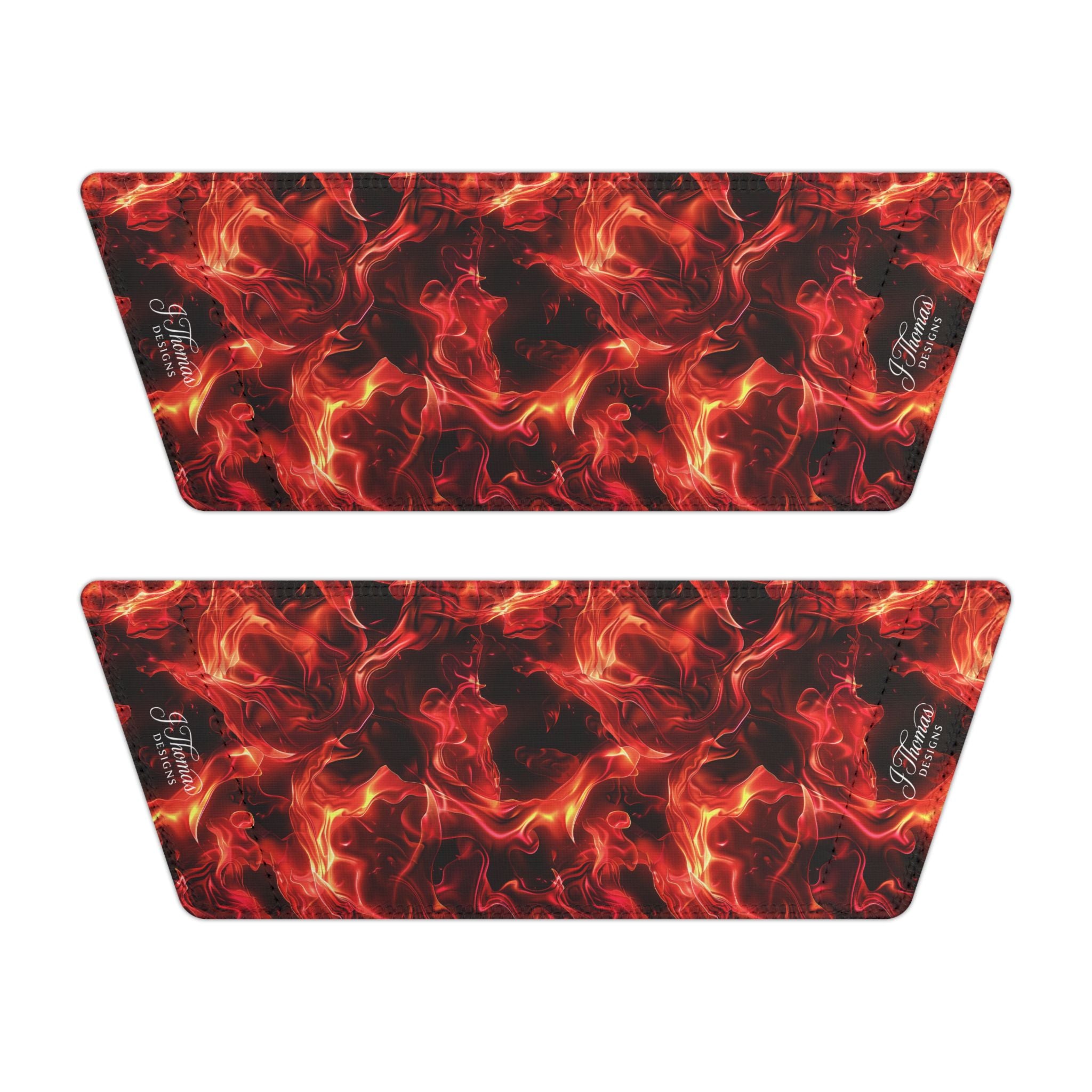 "All-Over Print" Red Flame Men's Removable-Strap Sandals