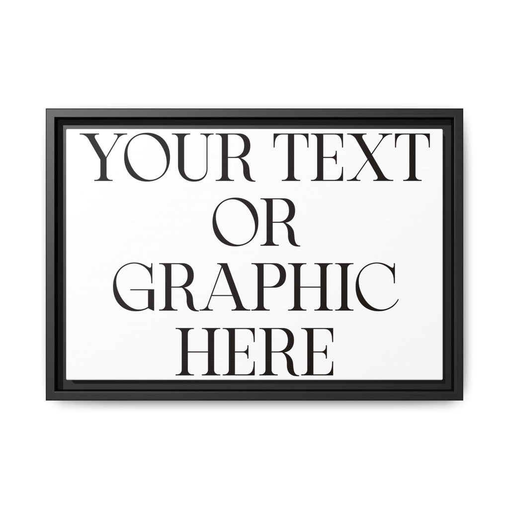 Custom Personalized Framed Canvas Print