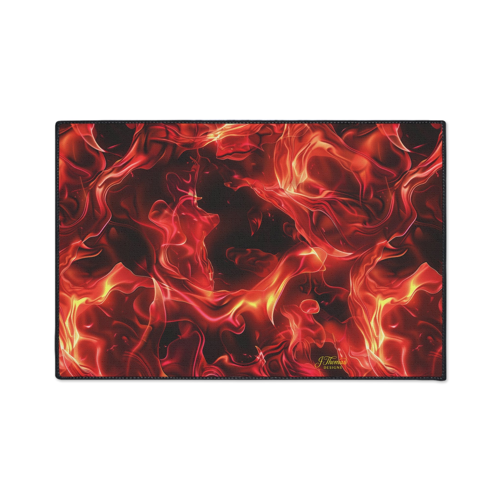 Heavy Duty Floor Mat – Red Flames