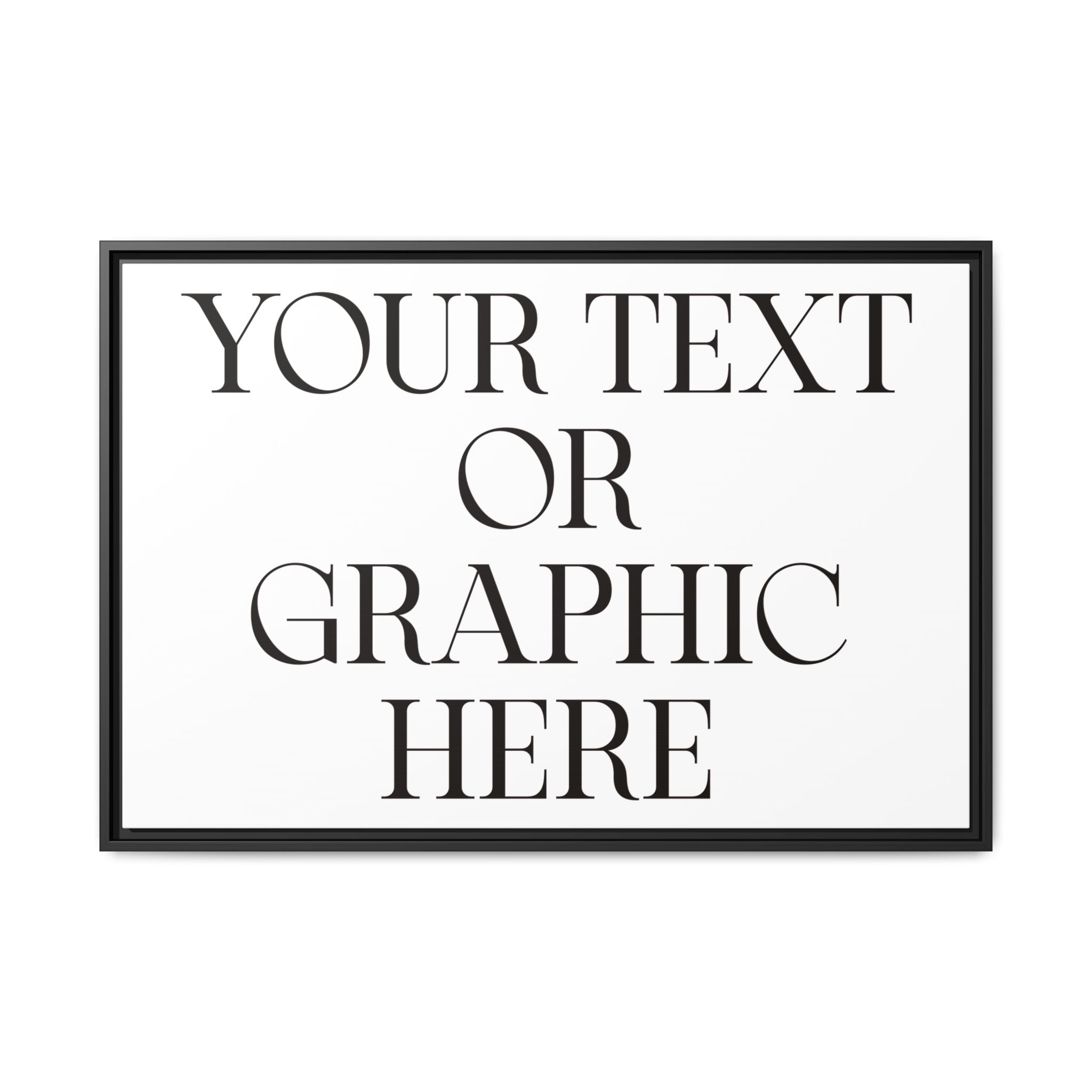 Custom Personalized Framed Canvas Print