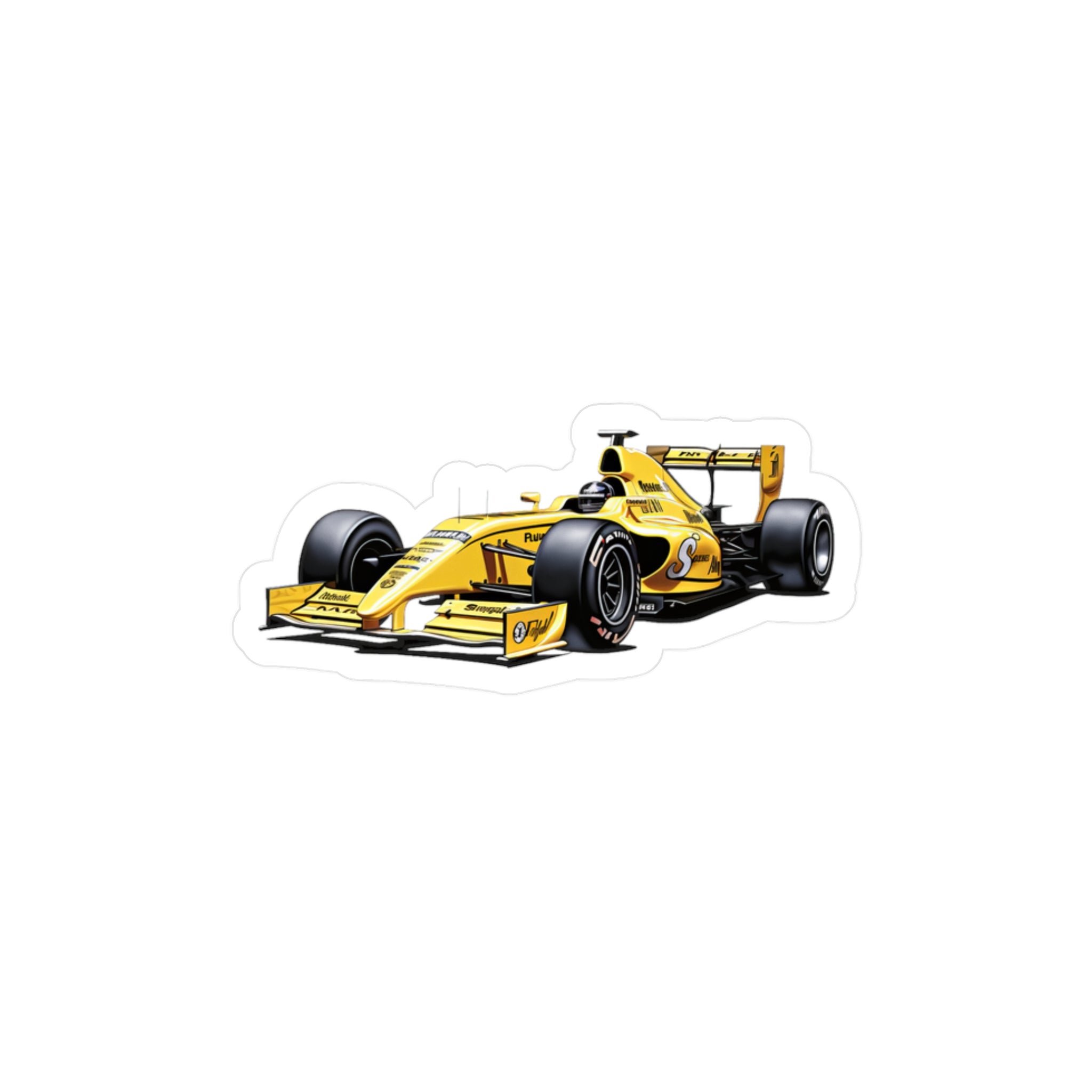 F1 Car #8 Vinyl Decal