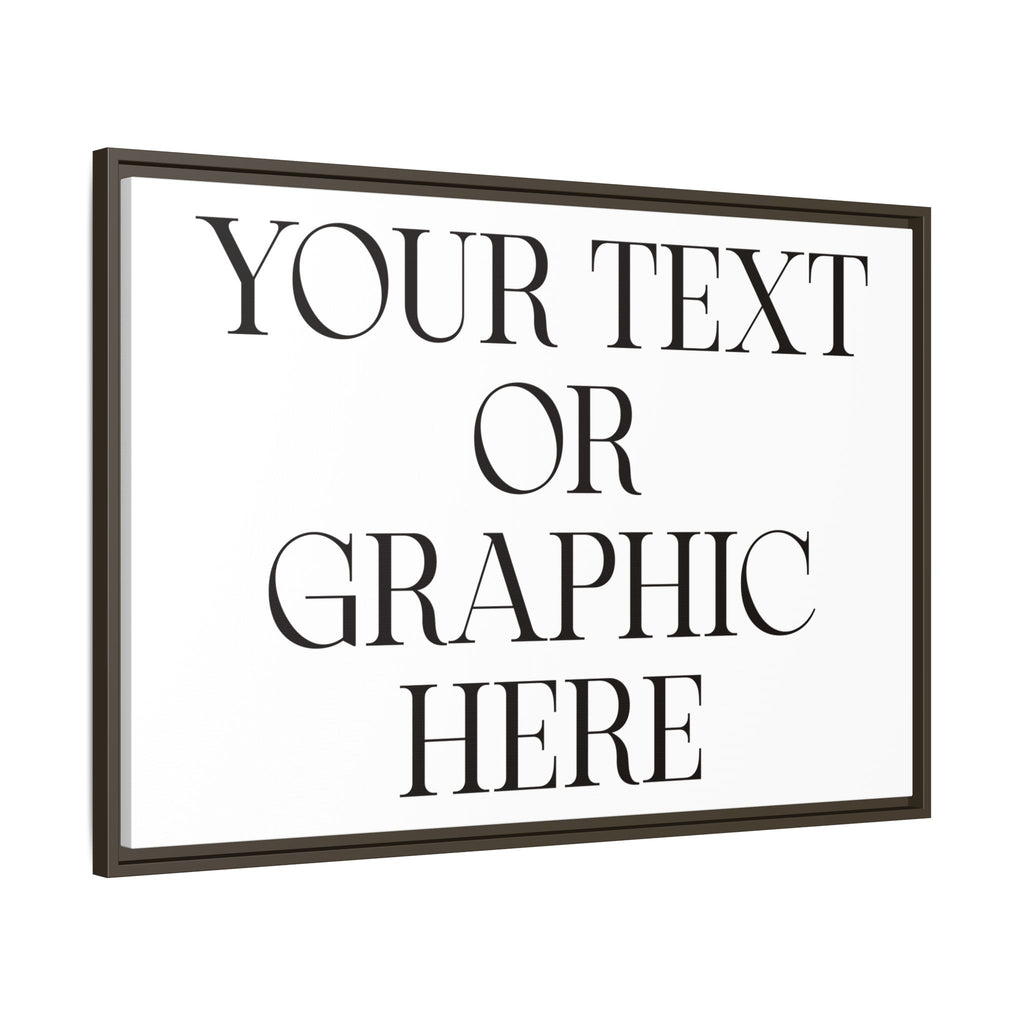 Custom Personalized Framed Canvas Print