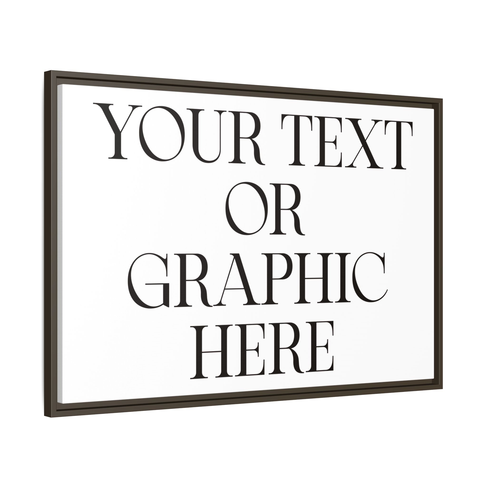 Custom Personalized Framed Canvas Print