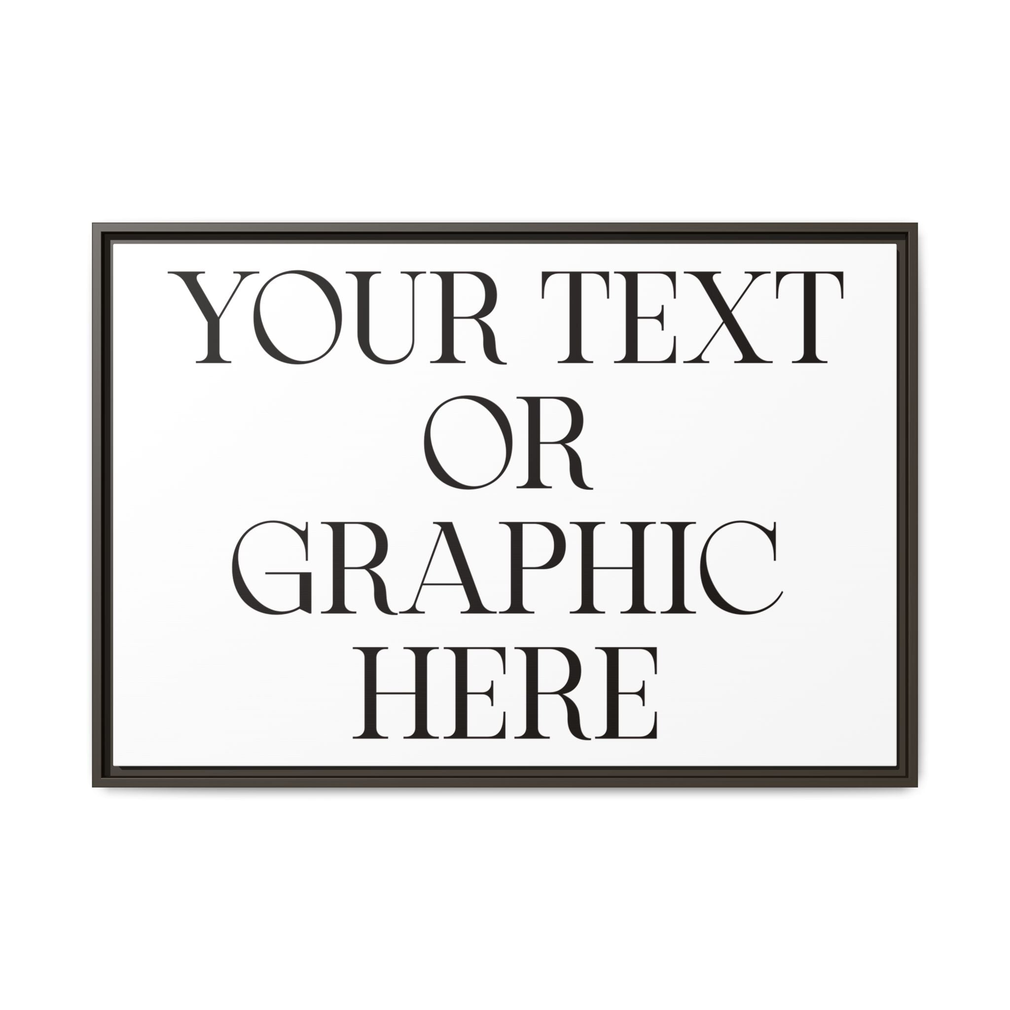 Custom Personalized Framed Canvas Print