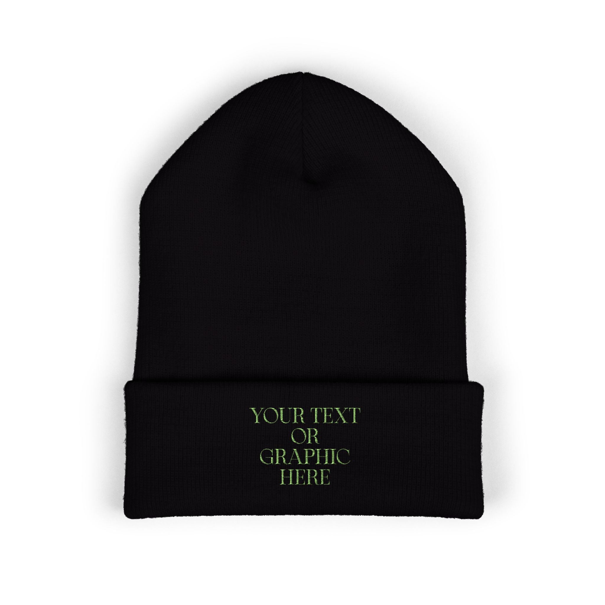 Custom Personalized Embroidered Cuffed Beanie