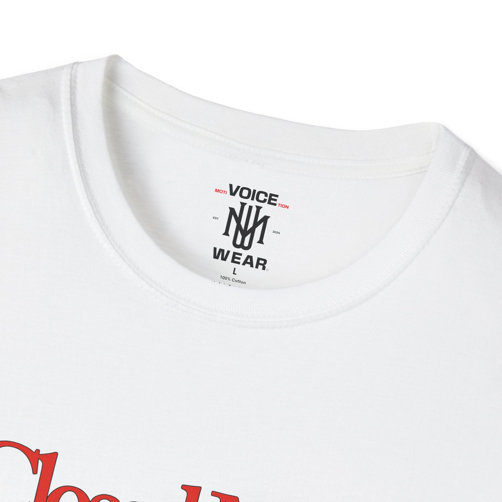 "A Closed Mouth" - "moti-Voice-tion Wear" T-Shirt