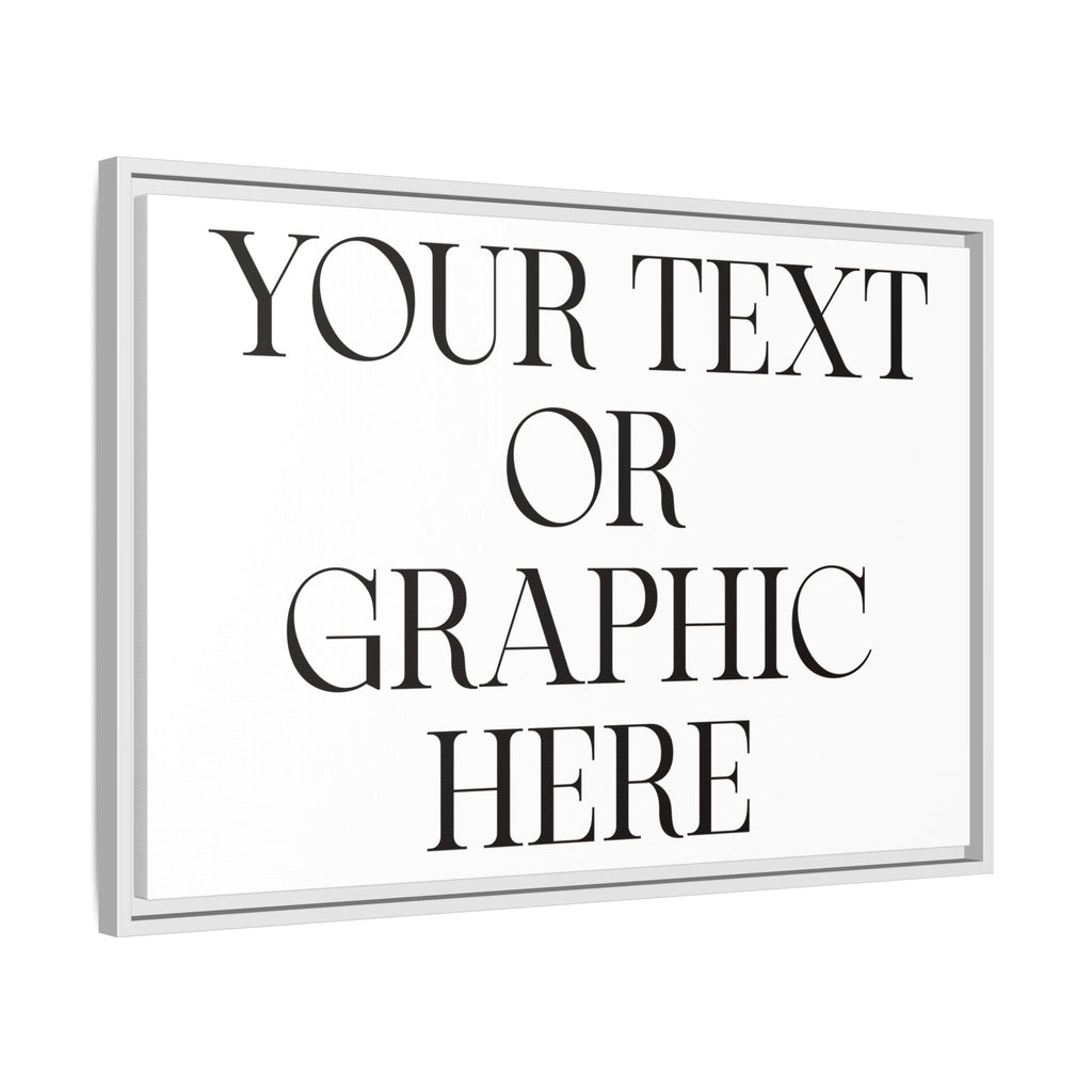 Custom Personalized Framed Canvas Print