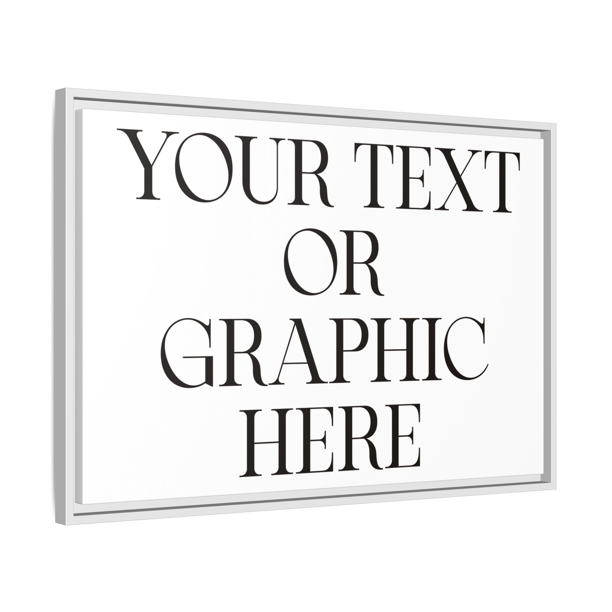 Custom Personalized Framed Canvas Print