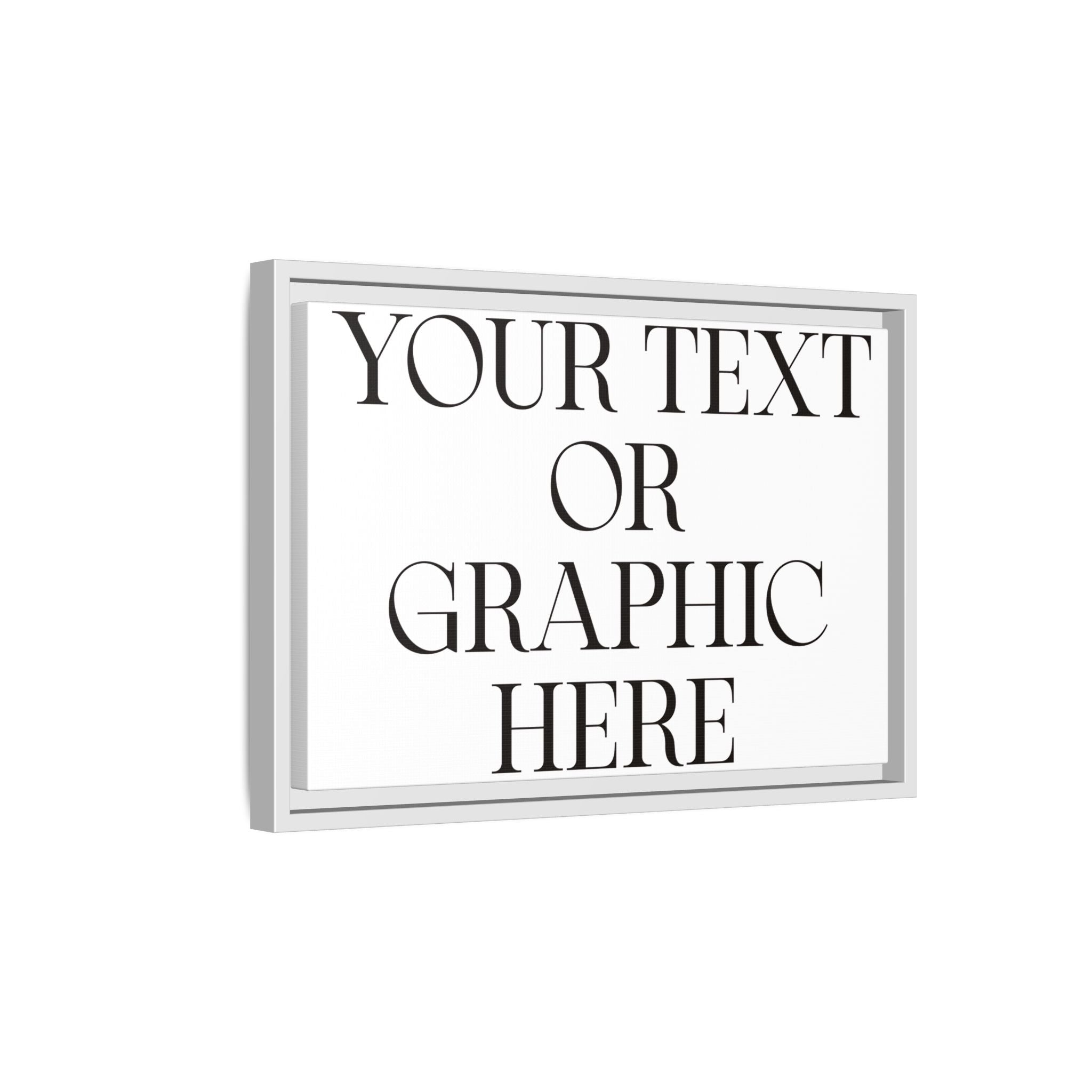 Custom Personalized Framed Canvas Print