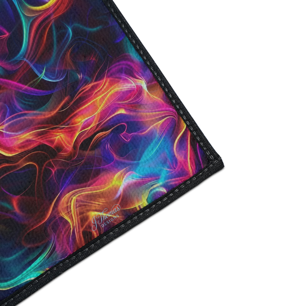 Heavy Duty Floor Mat – Luminous Flames #1
