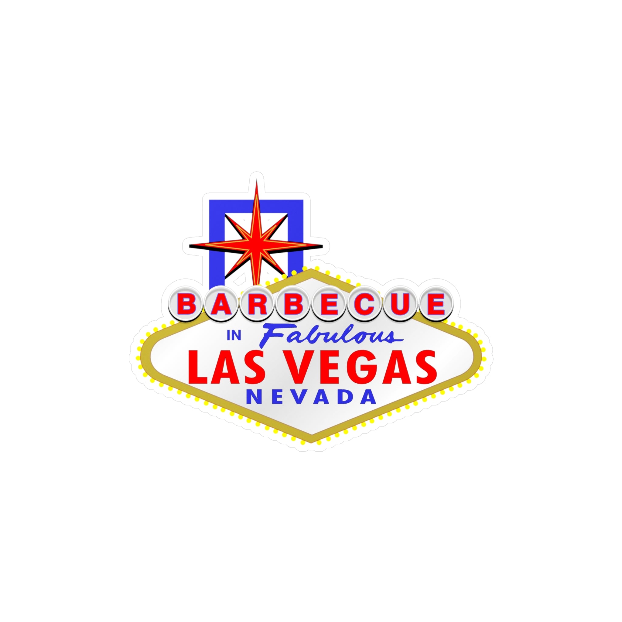 Barbecue - "Las Vegas Sign" Vinyl Decal