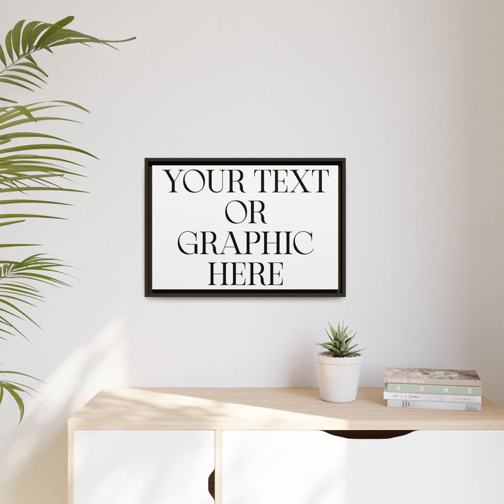 Custom Personalized Framed Canvas Print