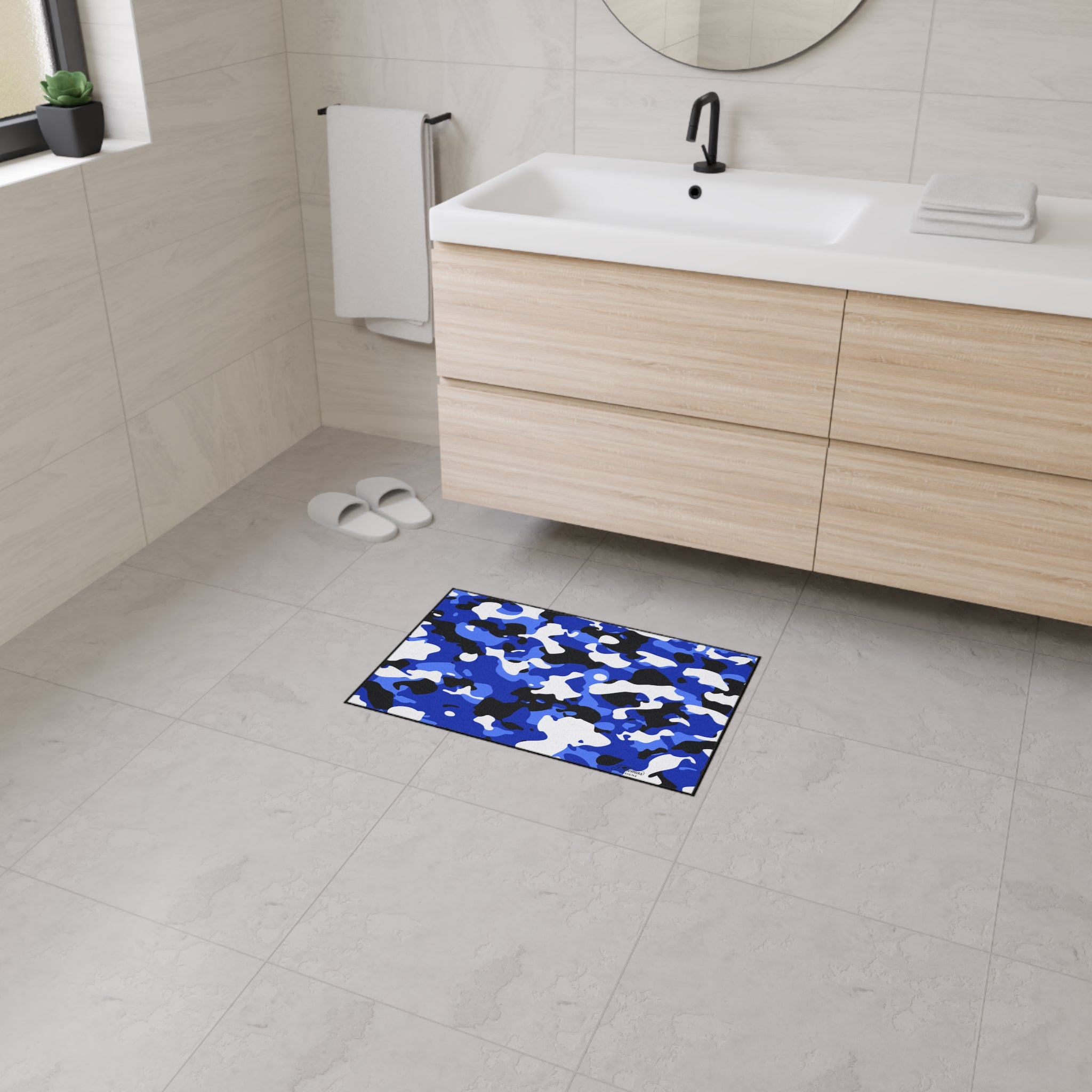 Heavy Duty Floor Mat – Blue Camo