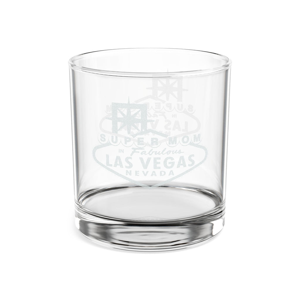 Engraved - Super Mom - 10.5 oz Whiskey Rocks Glass